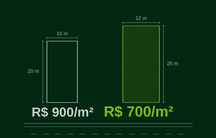 Preço por m² de terreno: como calcular e comparar